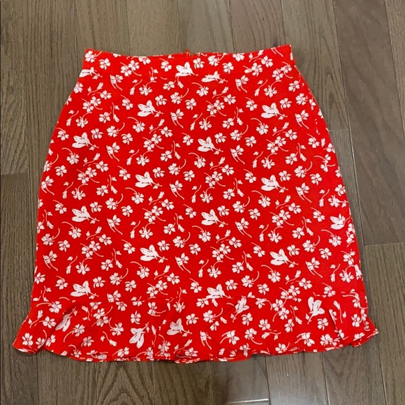 ❤️❤️❤️SALE J. Crew Ruffled Hem Flowy Skirt - Picture 3 of 7